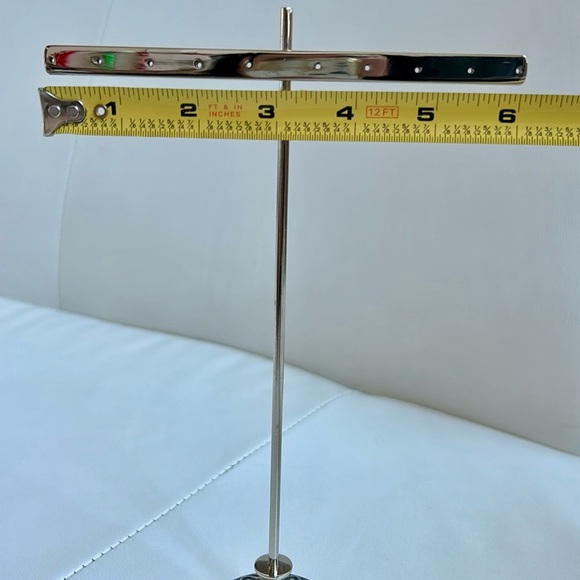 Silver T-Shape Stand Showcase Earrings Display Jewelry Organizer Holder - Picture 5 of 6